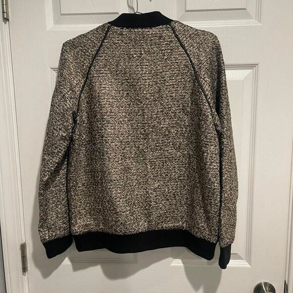 Alice McCall black and gold tweed bomber jacket - Picture 3 of 4